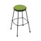 Holland Bar Stool Co 25" Stationary Counter Stool, Black Wrinkle, Canter Kiwi Green Seat 303025BW009 - alternate 1